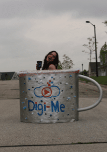 Digi-me Video Recruiting company cup of coffee.
